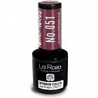 La Rosa Hybrid Gel Polish CREME Bourdeaux with Gloss