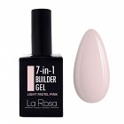 La Rosa żel do paznokci budujący w butelce 7w1 -Light  Pastel Pink 15 ml