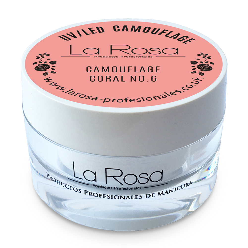 UV/LED Camouflage La Rosa - coral No.6